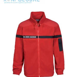 Blouson de sécurité incendie polaire, en polyester 4 poches - POLAIRE SECURITE INCENDIE CITYGUARD