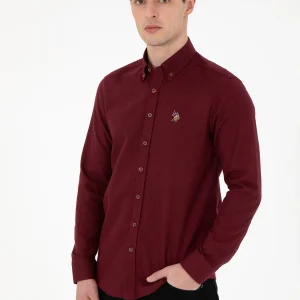 AKIS Woven Shirt BURGUNDY