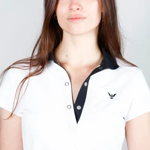 Polo Femme Noir et Blanc