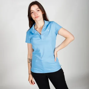 Polo Bleu Ciel pour Femmes