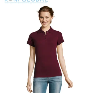 Polo de travail femme manches courtes, en maille piquée coton/polyester - PRIME SOL'S