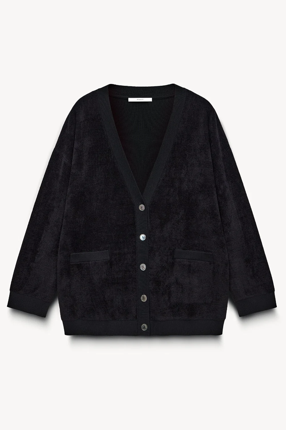 Cardigan oversize en velours