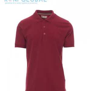 Polo de travail homme manches courtes, coupe droite en coton- VENICE PAYPER