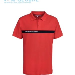 Polo de sécurité incendie manches courtes, en coton - POLO SECURITE INCENDIE CITYGUARD