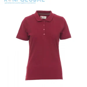 Polo de travail femme manches courtes, coupe droite en coton - VENICE LADY PAYPER