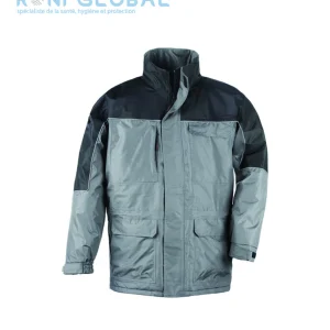 Parka de travail coupe-vent, anti-pluie et anti-froid en polyester pongé enduit PVC - RIPSTOP COVERGUARD