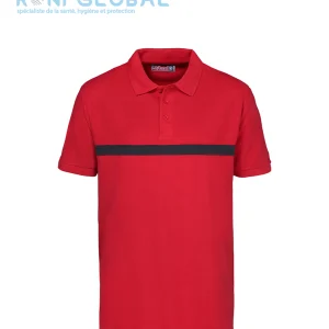 Polo de sécurité incendie manches courtes, sans marquage, en coton - POLO SSIAP NEUTRE CITYGUARD