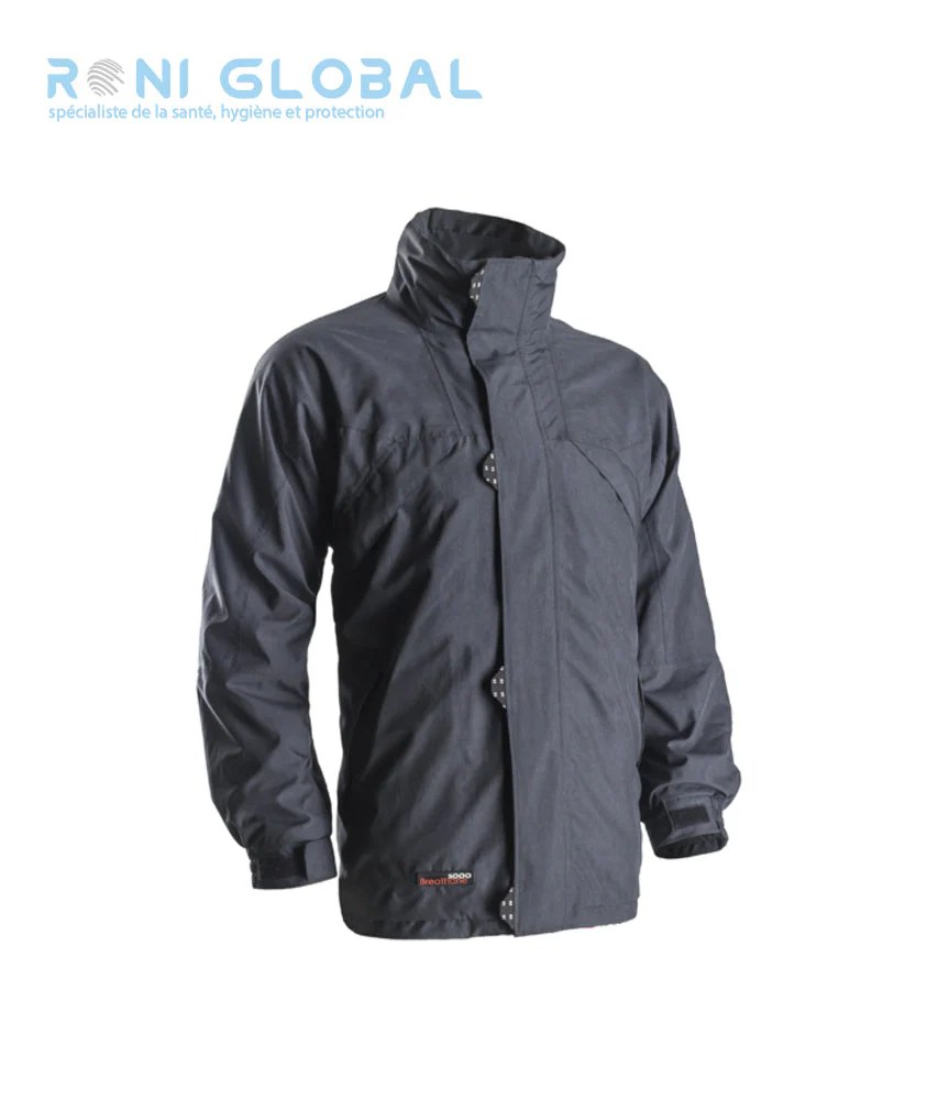 Parka de travail 3en1 coupe-vent, anti-pluie et anti-froid thermique en polyamide taslan 6 poches - AMERICA COVERGUARD