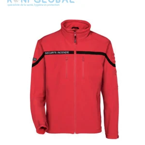 Blouson de sécurité incendie, Softshell imperméable et respirant en polyester et élasthanne 7 poches - SOFTSHELL SECURITE INCENDIE CITYGUARD