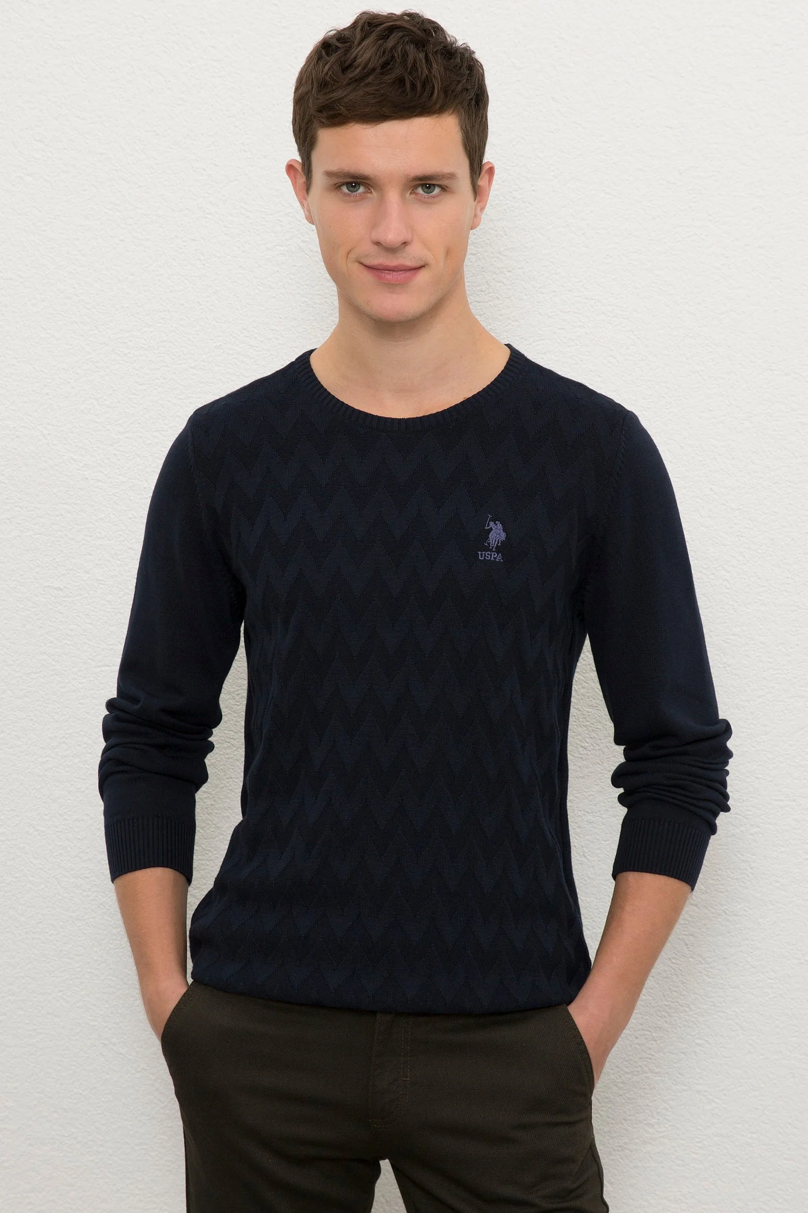 PULL HOMME FORREST BLEU MARINE - 1056152VR033
