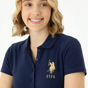 POLO BLUE MARINE À TEXTURE MTS -1567889VR033