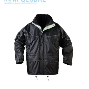 Parka de travail 3en1 coupe-vent anti-froid thermique en polyester pongé enduit PVC 7 poches - ISA COVERGUARD