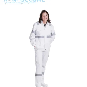 Blouson ambulancier unisexe rétroréfléchissant en polyester et coton avec doublure polaire 5 poches - AMBULANCIER REMI CONFECTION