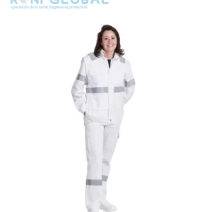 Blouson ambulancier unisexe rétroréfléchissant en polyester et coton avec doublure polaire 5 poches - AMBULANCIER REMI CONFECTION