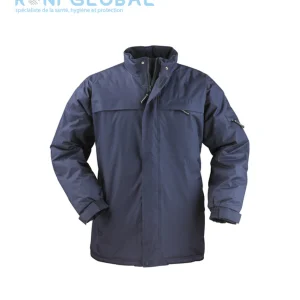 Parka de travail coupe-vent et anti-froid thermique en polyester pongé enduit PVC 5 poches - KABAN COVERGUARD