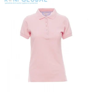 Polo de travail femme manches courtes, coupe droite en coton - GLAMOUR PAYPER