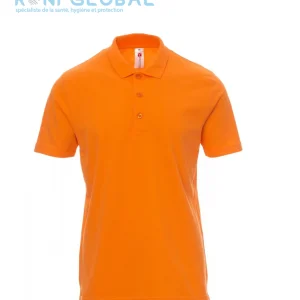 Polo de travail homme manches courtes, coupe droite en coton - ROME PAYPER