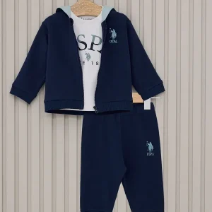 Ensemble bébé 03 pièces Bleu nuit