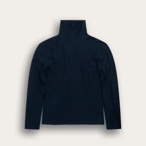 T-shirt 24_24 manches longues col roulé - 100% coton Jersey - 300NAVY