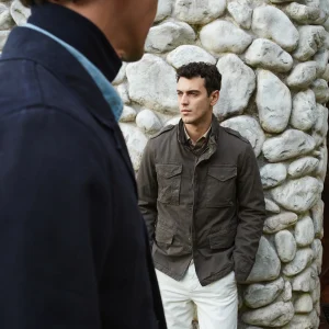Field Jacket M74 uomo in cotone stretch