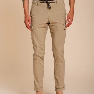 Chile Jogger pantalone cargo uomo in tela paracadute lyocell e cotone extra slim fit