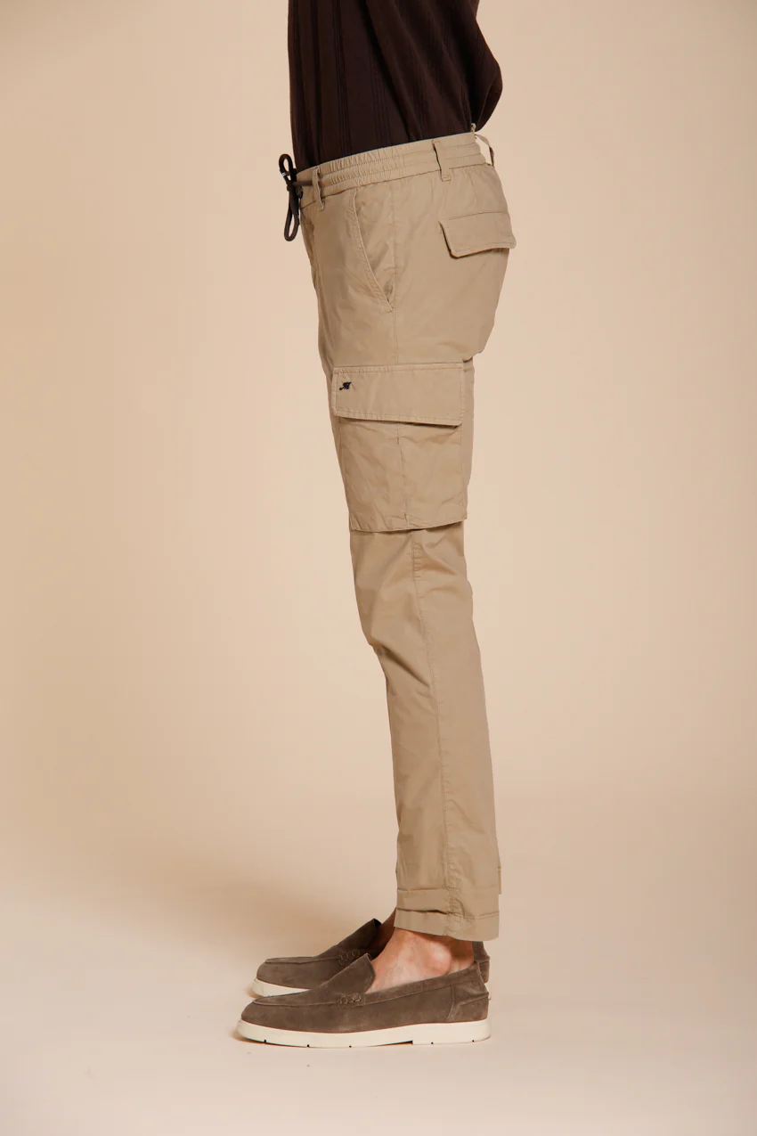 Chile Jogger pantalone cargo uomo in tela paracadute lyocell e cotone extra slim fit – Image 4