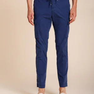 Chile Jogger pantalone cargo uomo in tela paracadute lyocell e cotone extra slim fit