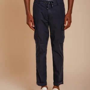 Chile Jogger pantalone cargo uomo in tela paracadute lyocell e cotone extra slim fit