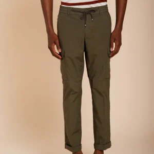 Chile Jogger pantalone cargo uomo in tela paracadute lyocell e cotone extra slim fit