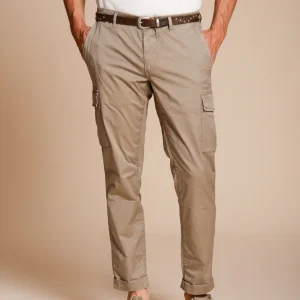 Chile pantalone cargo uomo in gabardina stretch regular fit