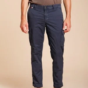 Chile pantalone cargo uomo in gabardina stretch regular fit