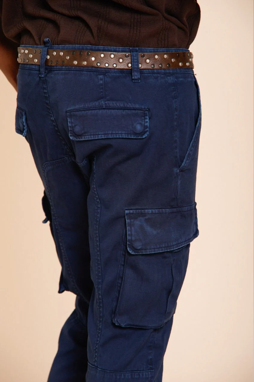 Chile pantalone cargo uomo in raso stretch extra slim fit ① – Image 2