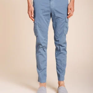 Chile pantalone cargo uomo in raso stretch extra slim fit ①