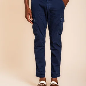 Chile pantalone cargo uomo in raso stretch extra slim fit ①