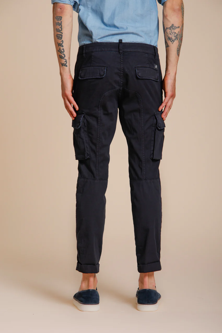 Chile pantalone cargo uomo in raso stretch extra slim fit ① – Image 6