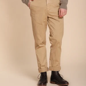 Chinos pantalone chino uomo in gabardina relaxed fit