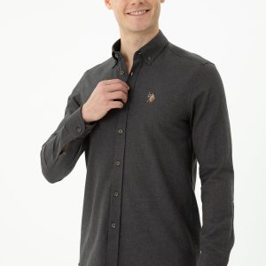 CHEMISE AKIS GRIS FONCà‰-1672287VR006
