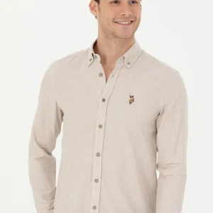 CHEMISE AKIS BEIGE-1672287VR011