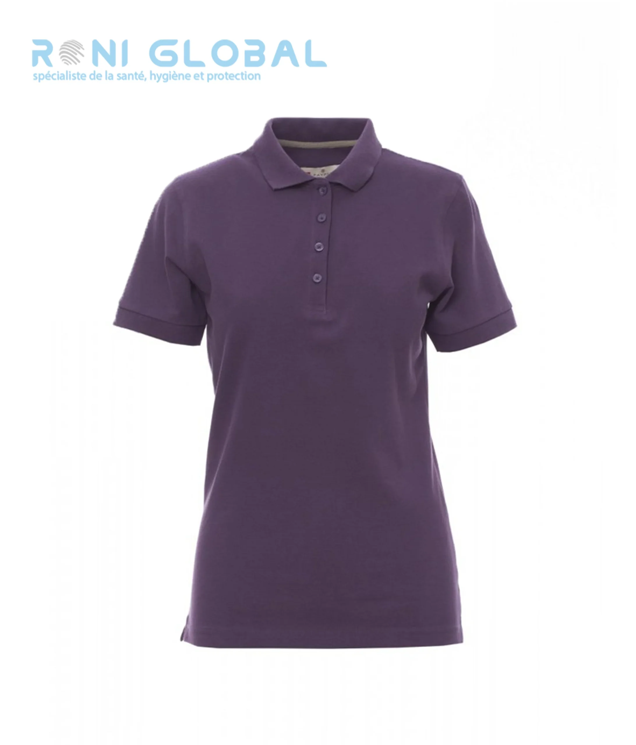 Polo de travail femme manches courtes, coupe droite en coton - VENICE LADY PAYPER – Image 2