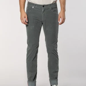 Harris pantalone 5 tasche uomo in velluto 1000 righe slim fit