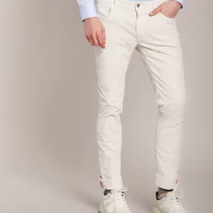 Harris pantalone 5 tasche uomo in velluto 1000 righe slim fit