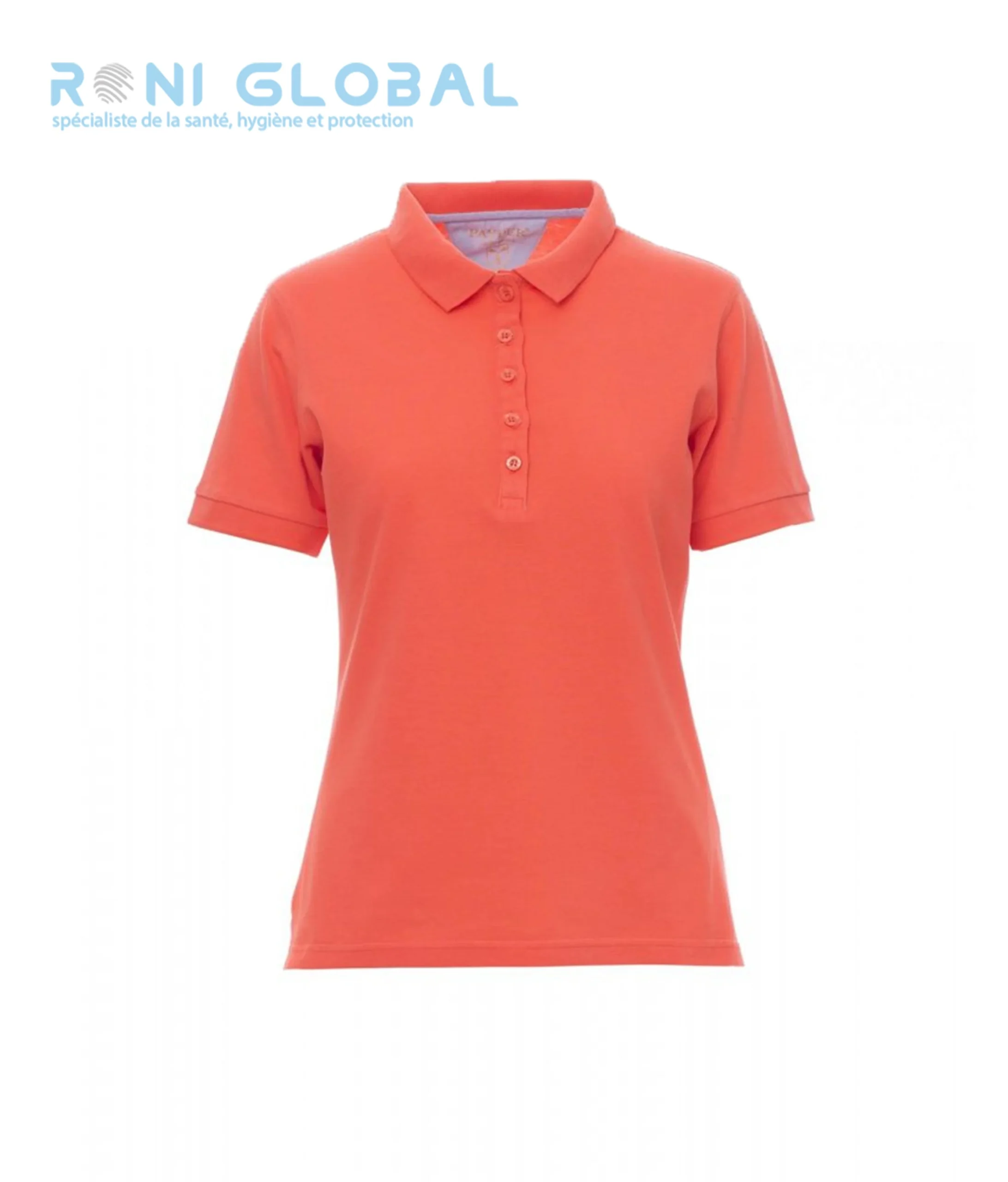 Polo de travail femme manches courtes, coupe droite en coton - GLAMOUR PAYPER – Image 3