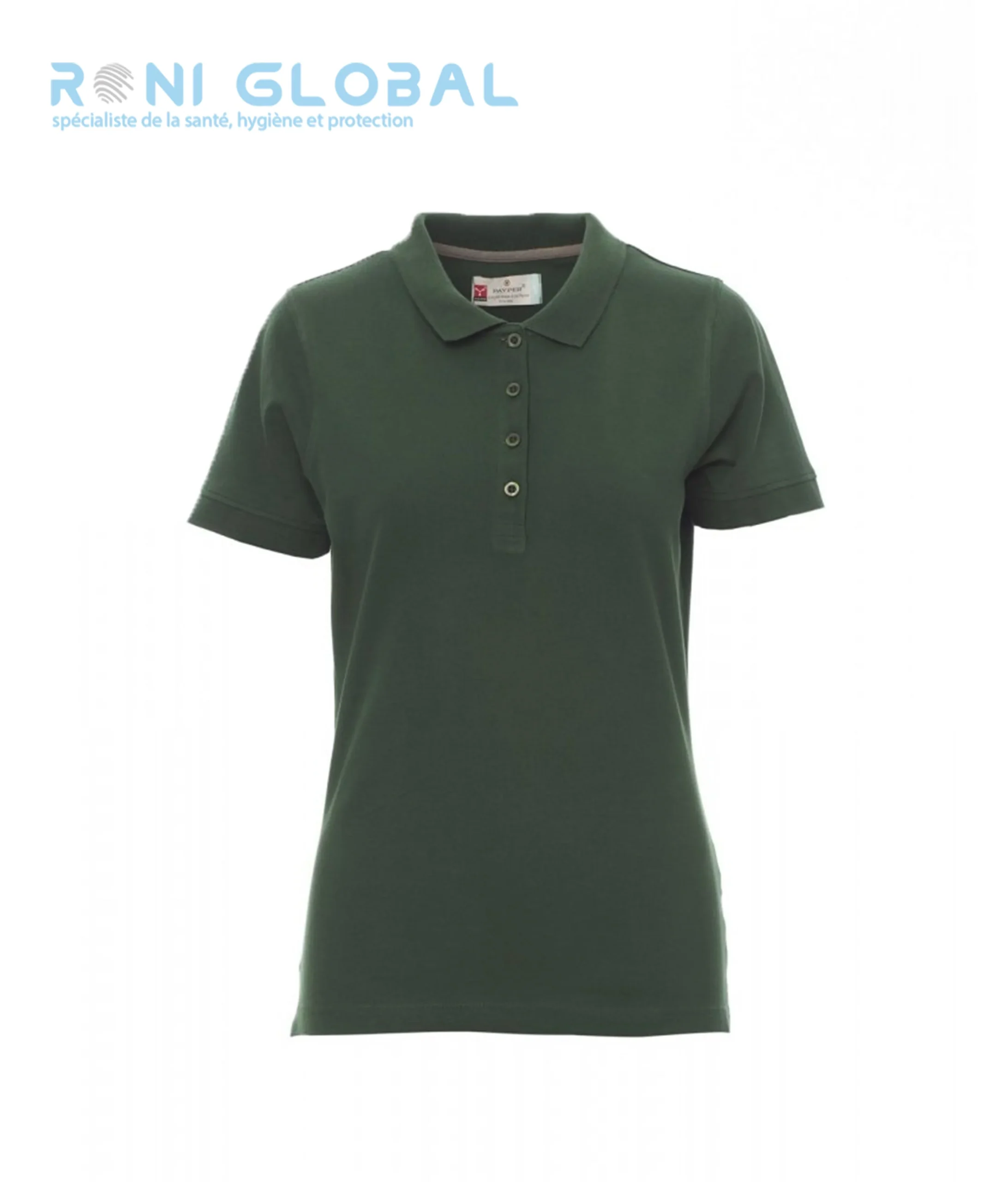 Polo de travail femme manches courtes, coupe droite en coton - VENICE LADY PAYPER – Image 3
