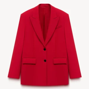 Blazer droit à simple boutonnage