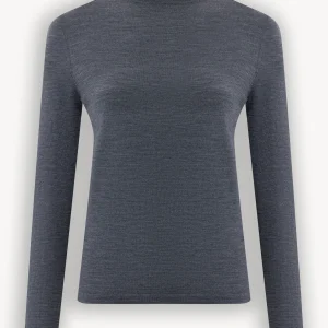 Top à col roulé en laine