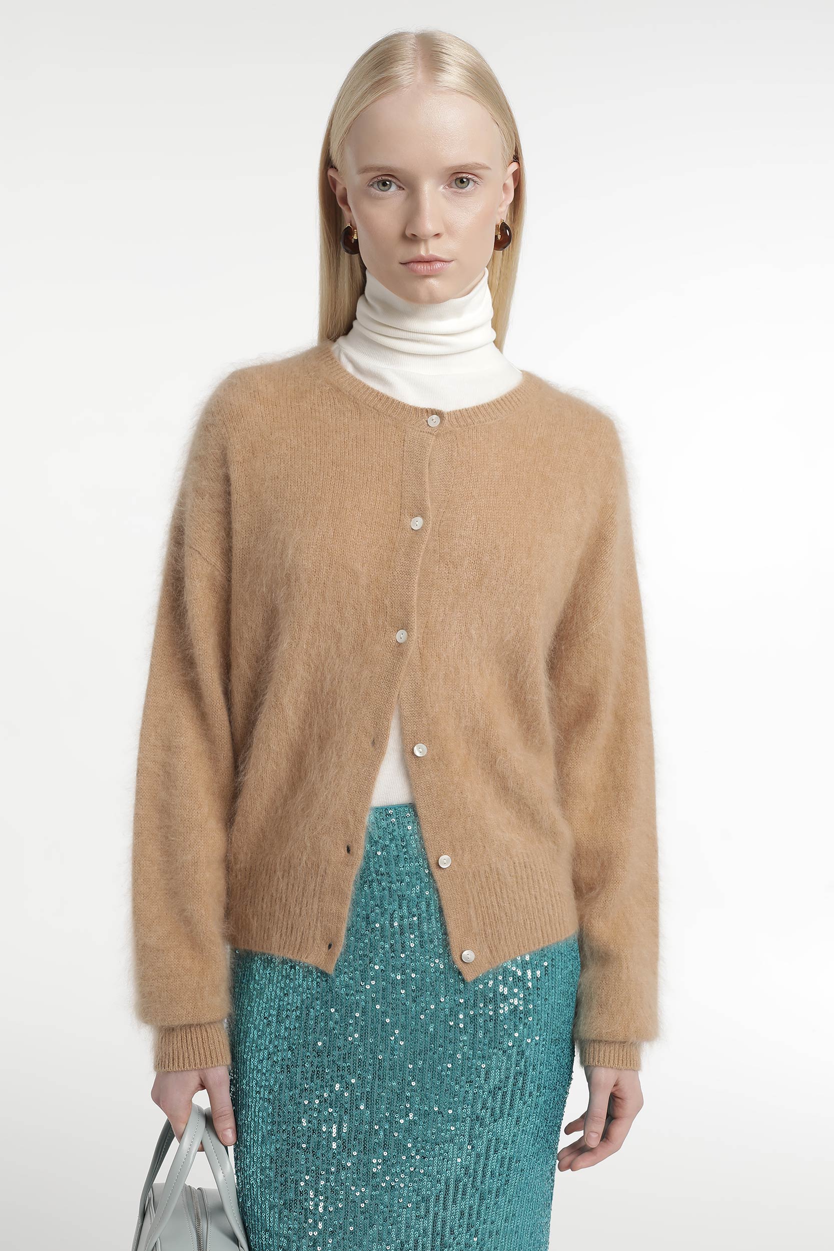 Cardigan crop en laine et cachemire – Image 4