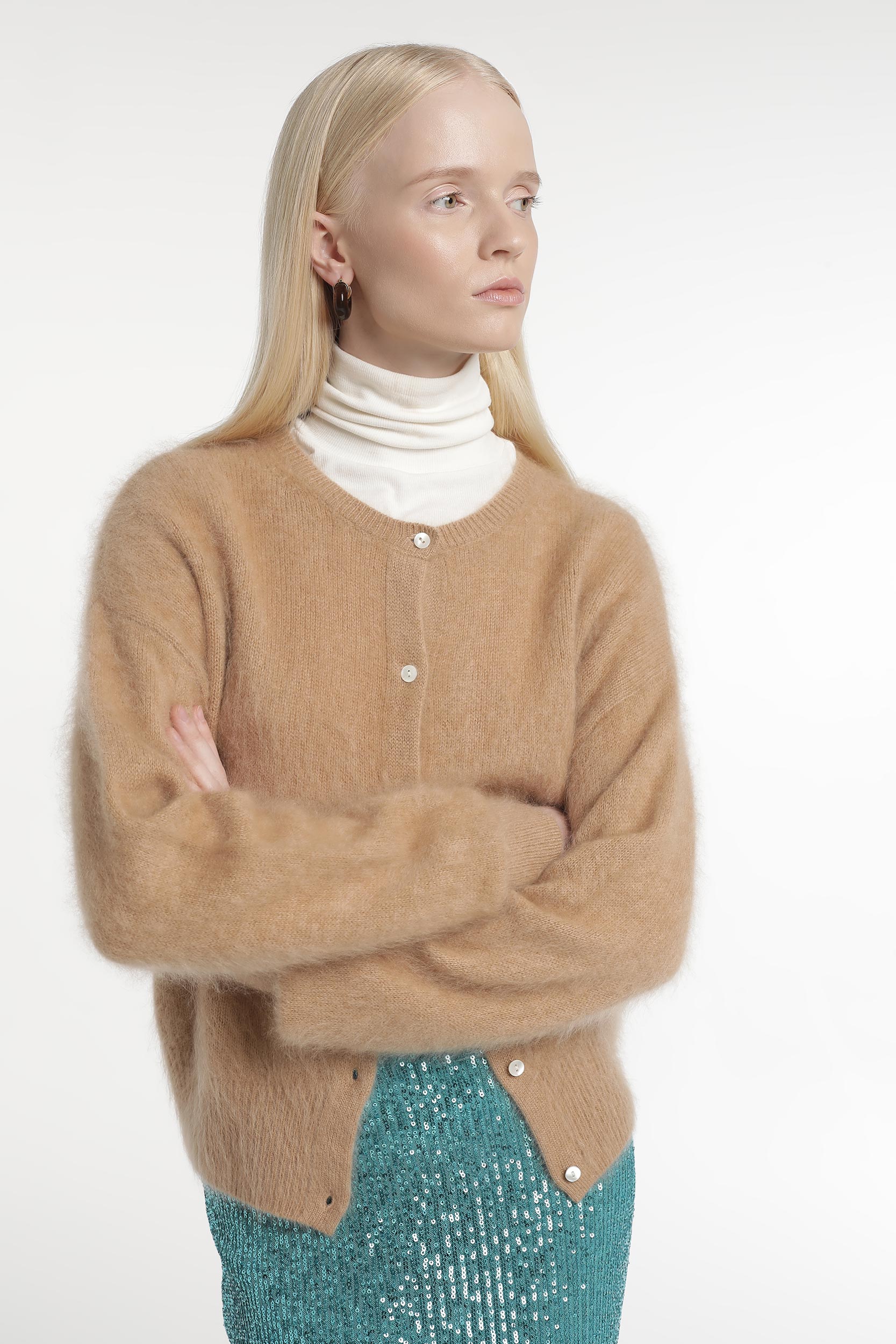 Cardigan crop en laine et cachemire – Image 5