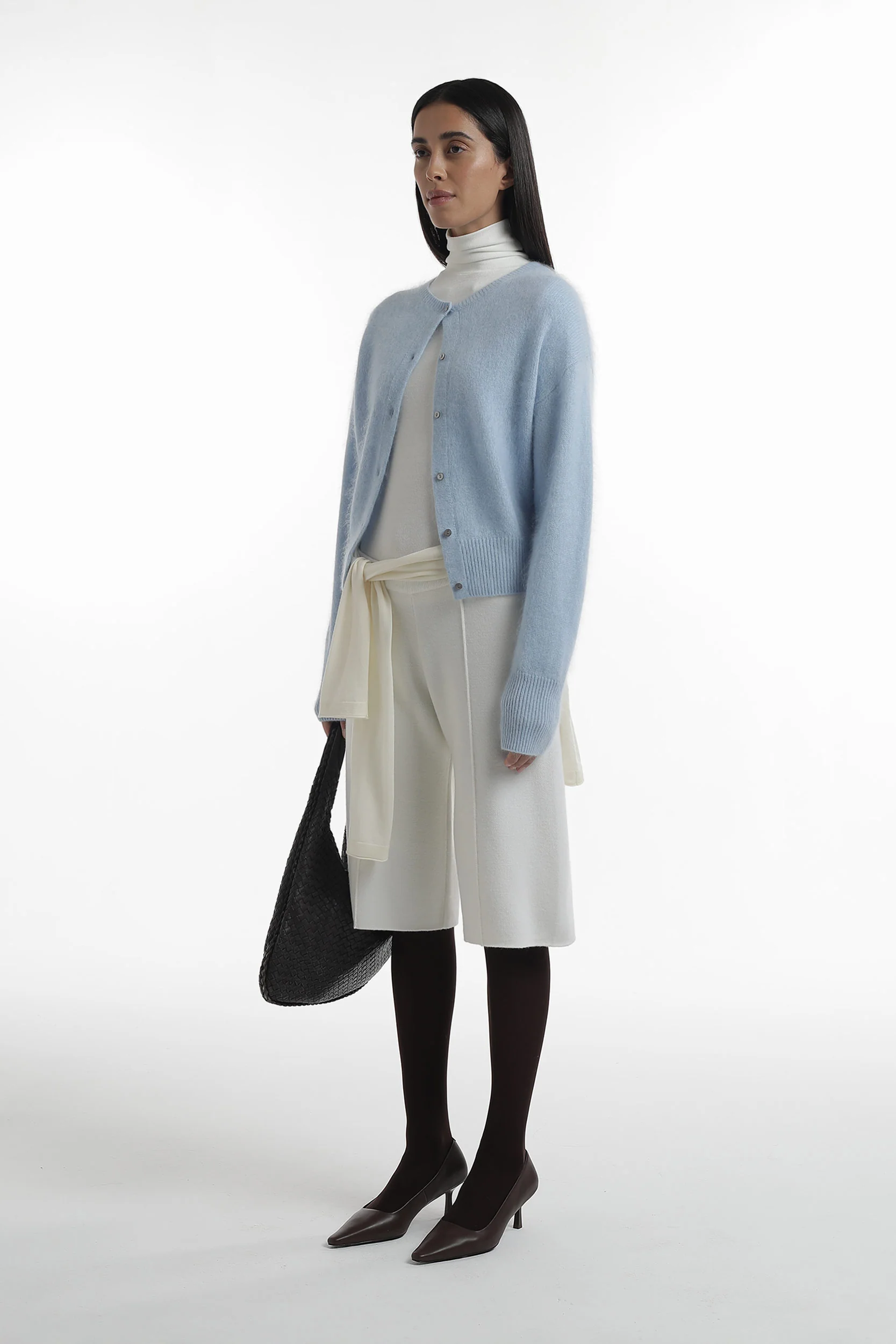 Cardigan crop en laine et cachemire – Image 7