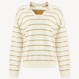 Polo en maille rayé