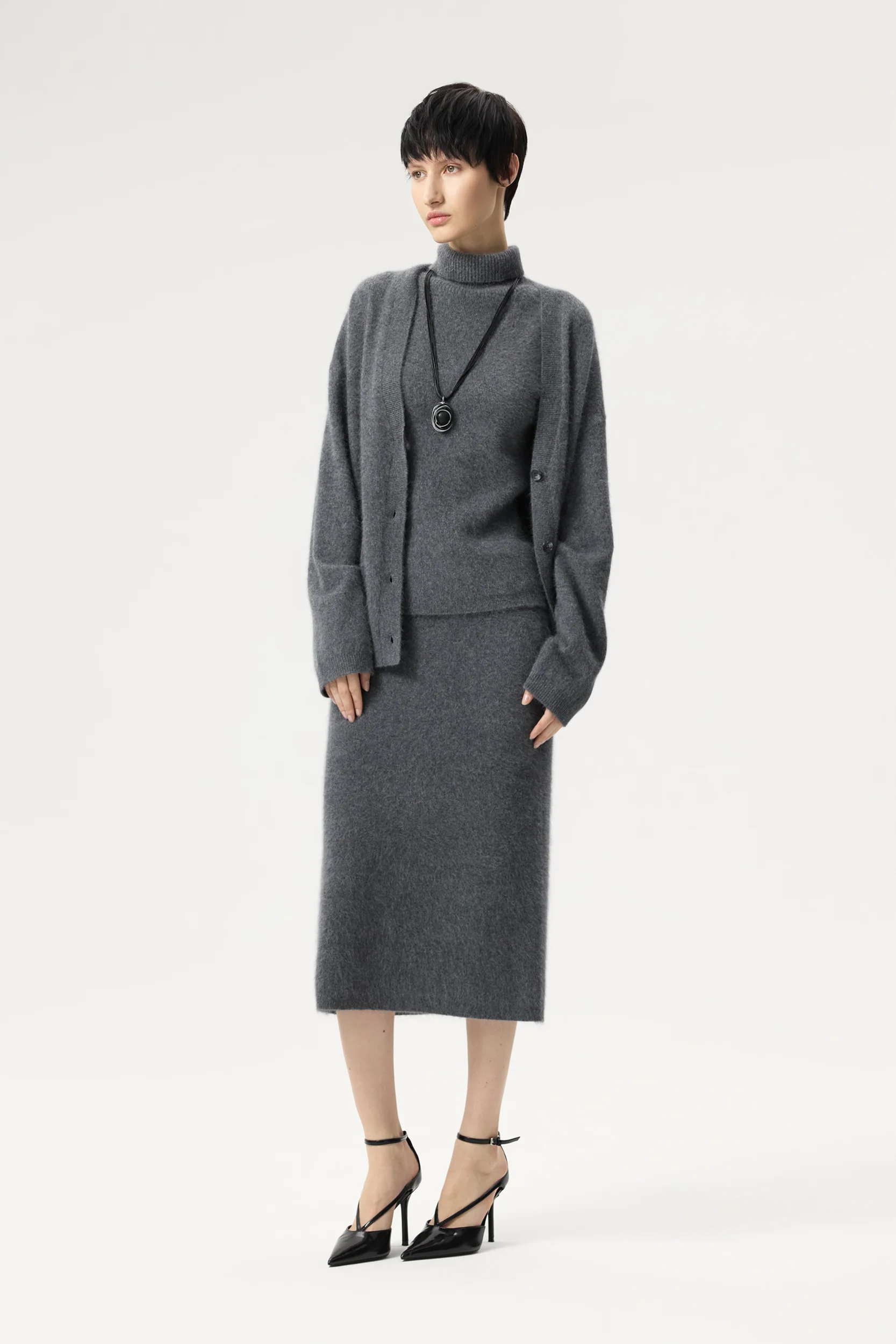 Cardigan en laine de raton laveur et angora – Image 6